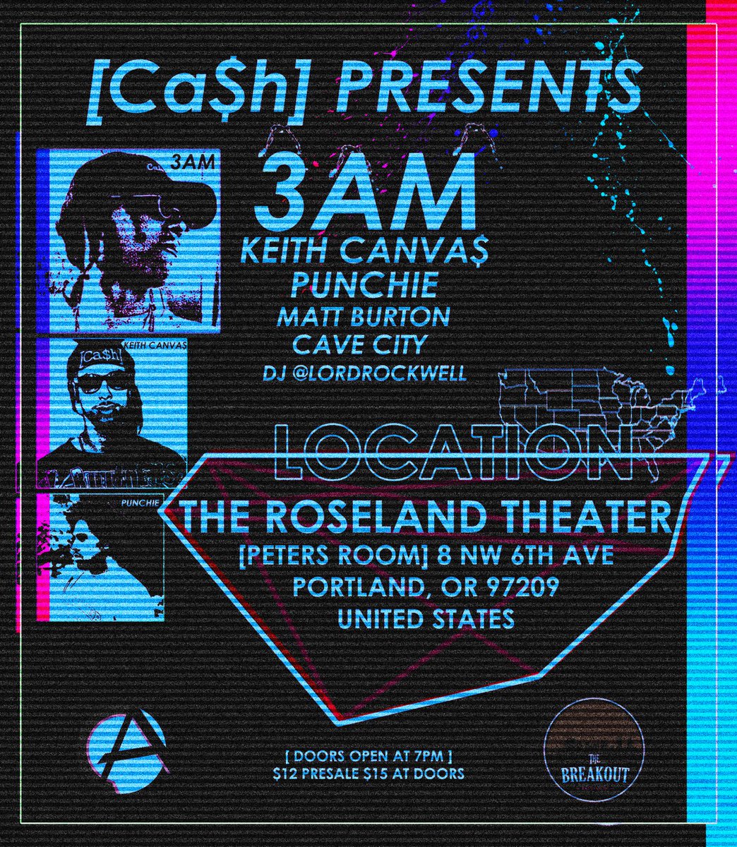I'm so happy to announce my first headlining show!!! 🌹🌹🌹
So come turn up w/  a [Ca$h] nigga on the 28th at the Roseland Theater!!!💸🙏🏽💸🙏🏽🔥🔥🔥