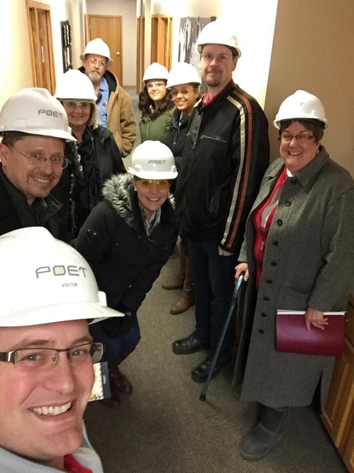 POETbiofuels's tweet photo. #TBT The folks @Vistacomm toured our Chancellor plant to learn about #biorefining &amp; the amazing coproducts that come out of it! #GetEthanol https://t.co/xcnOUjR7fx