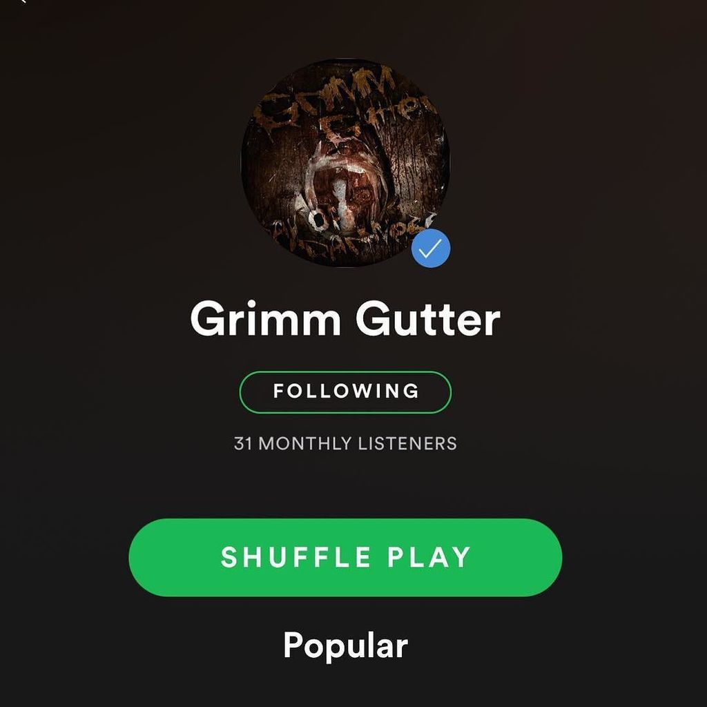 KeaganGrimm's tweet photo. Just got verified on @spotify I've got a good amount of tracks on there. Go check it out. #spotify #artist #grimmgutter #scumbagworldwide #… https://t.co/ogIdj7vjiE
