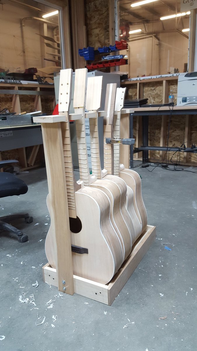 Maestro_Wilson's tweet photo. Bridges, setting necks, and finish coating left. Gonna be down to the wire! #wahlukestrong https://t.co/bkxL0bmKmP