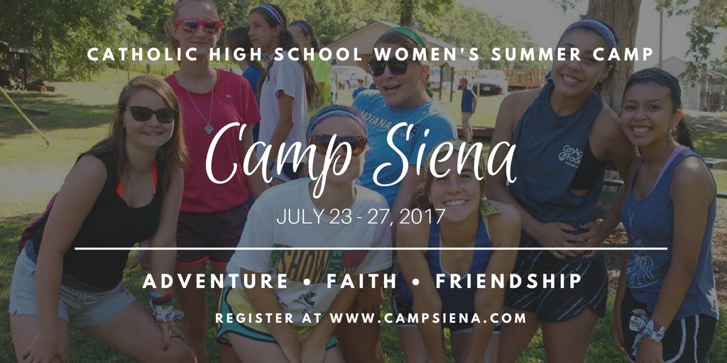 CampSiena's tweet photo. #CatholicCamp for high school women, located at the Lake of the Ozarks in Missouri! Come &amp; discover the best part of your summer! https://t.co/cun9G21zQ4