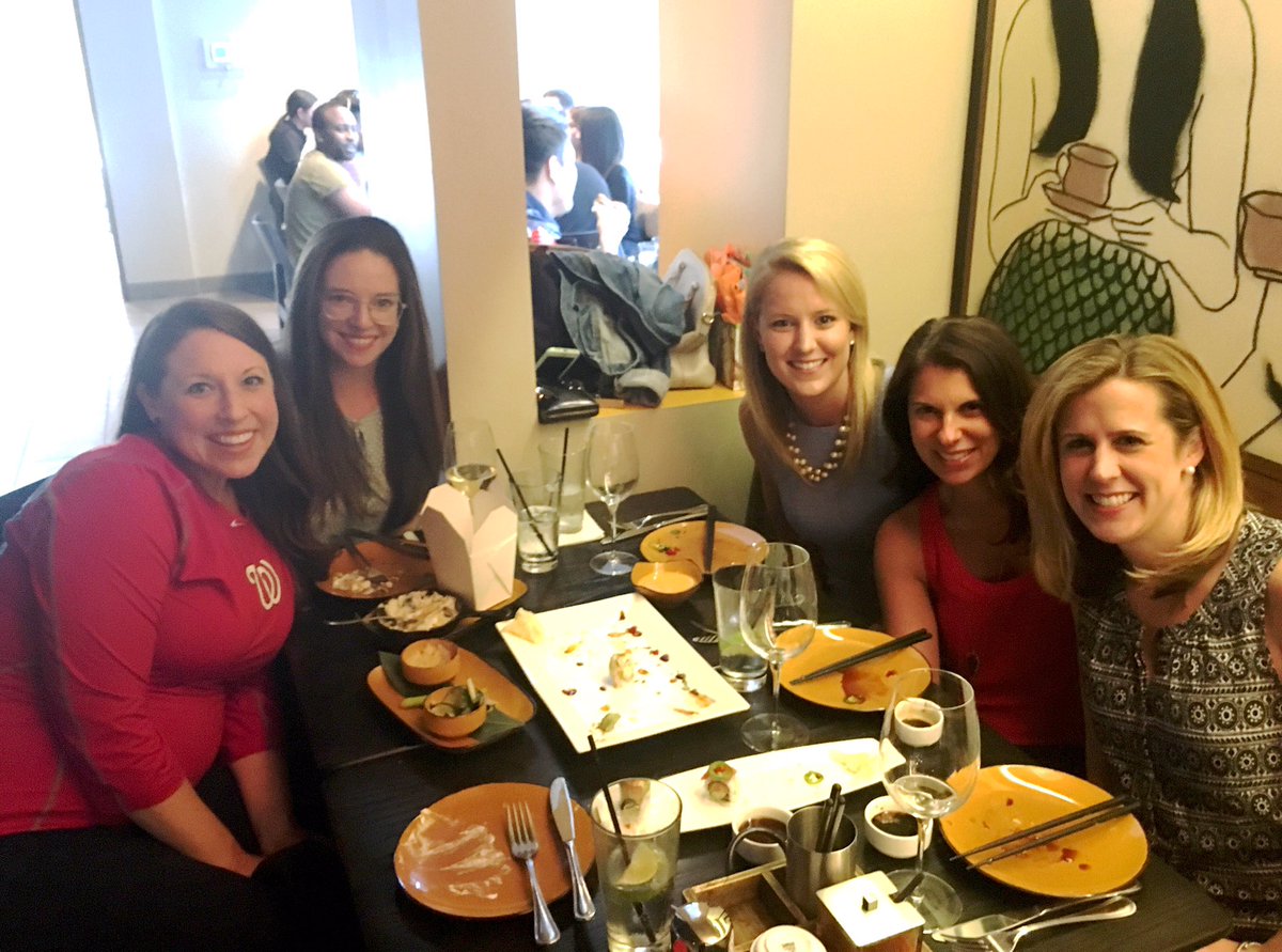 Going away happy hour for @imthewhitness 😊🥂💗<a href="/ABasca33/">Amanda Basca</a> @SamRaye918 <a href="/SarahShaheen2/">Sarah Shaheen</a>