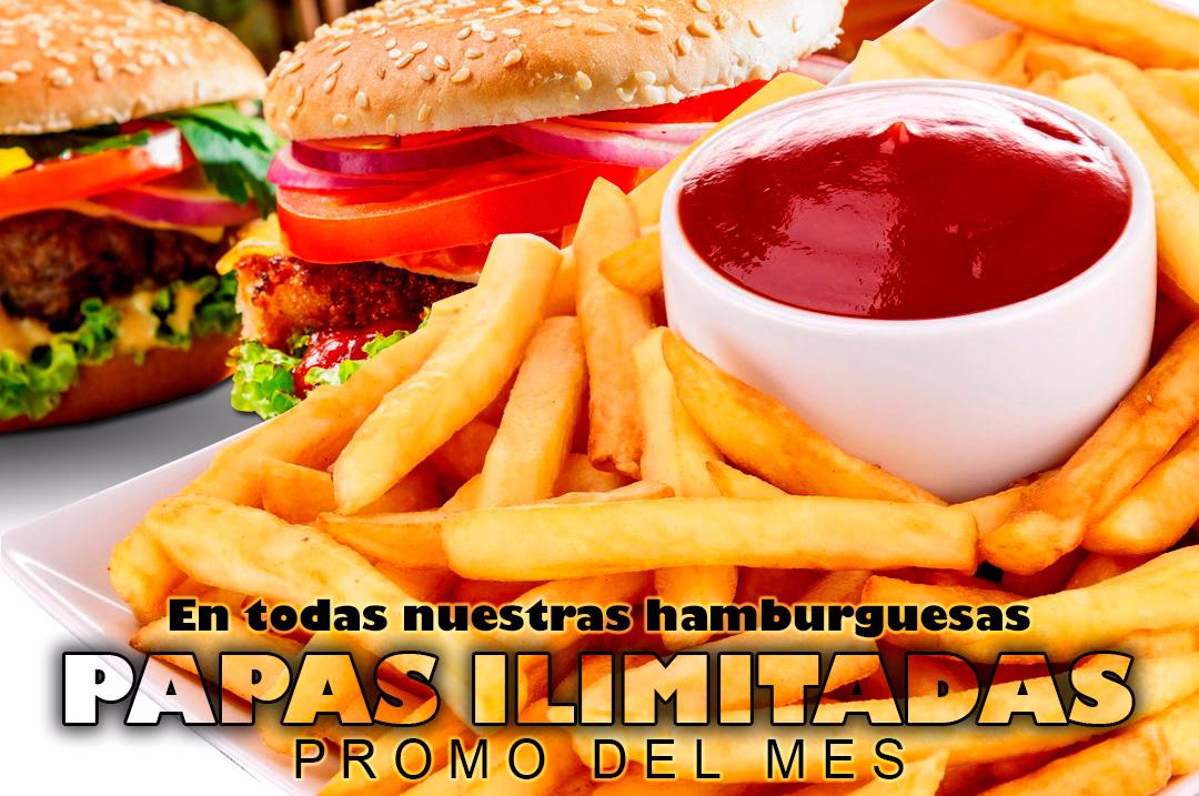 latitudefad's tweet photo. A petición de nuestros Fans¡ultimo mes! Todas nuestras hamburguesas con #PAPASILIMITADAS 😱. 
Estamos en #Lafoch #siganomas 🍟🍔.
#dondeirquito https://t.co/eUiQ0cDVFO