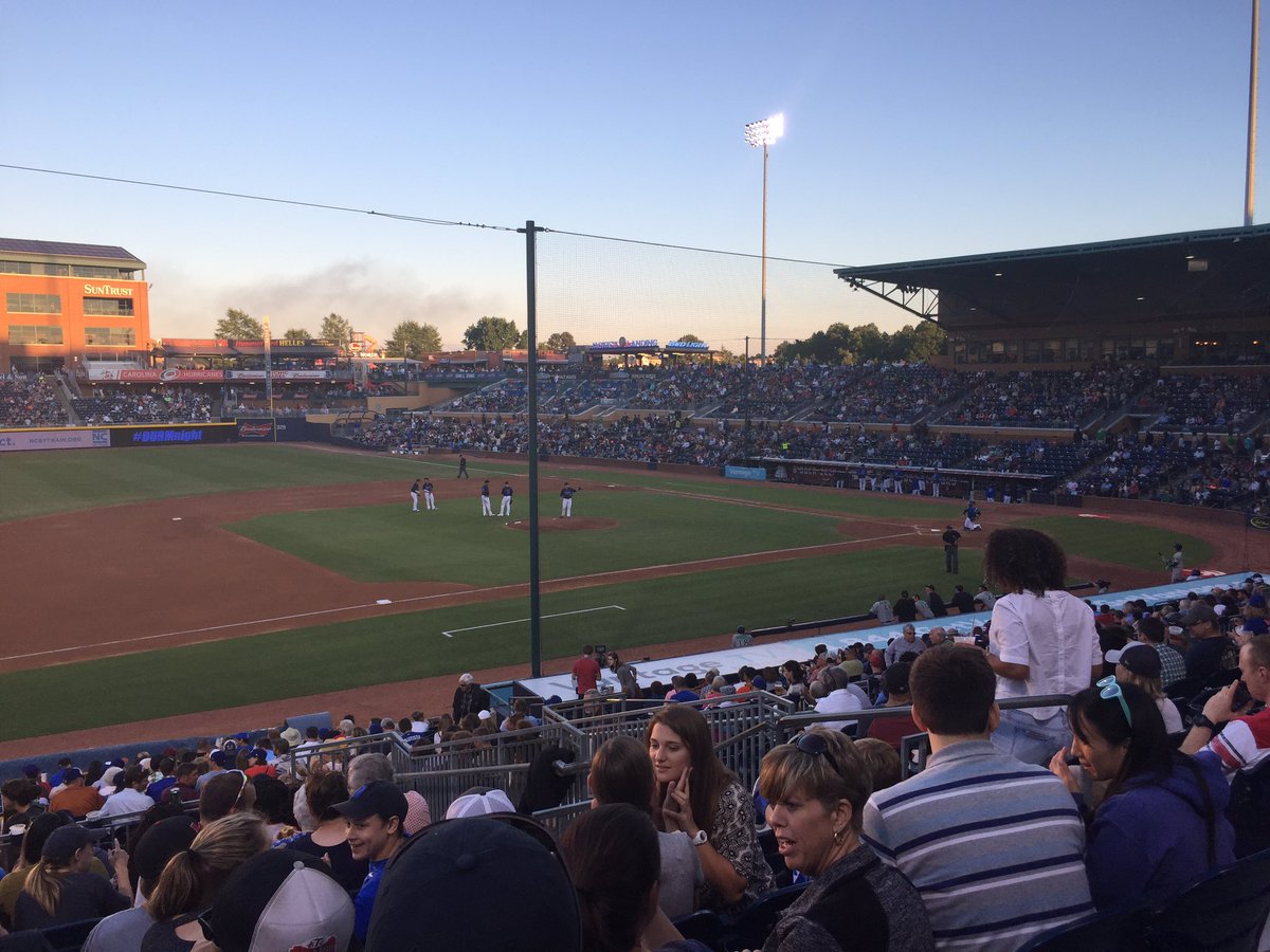 Perfect night for a #Durhambulls game.