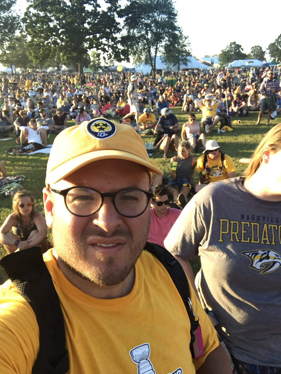 ManuelMMedina's tweet photo. #tdpreds @PredsNHL #Bonnaroo supporting the preds @Bonnaroo https://t.co/bDtMxVChHA