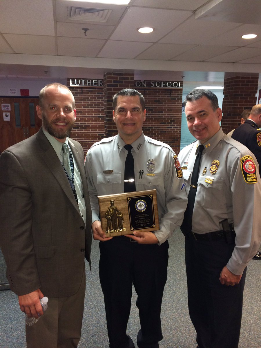 DaveJagels's tweet photo. Congratulations to Officer Wrobel. FCPS's SRO of the Year https://t.co/SZKG62ccO5