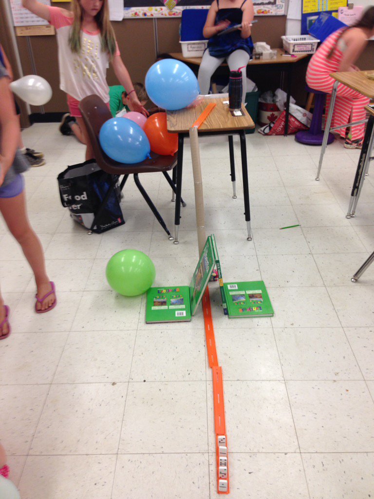 Hollman456's tweet photo. Presenting our Rube Goldberg alarm projects today! @DuffieldSchool #psd70 https://t.co/mYzyBNWqNr