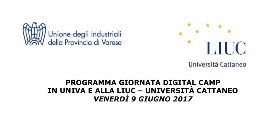 DigitalCampVA's tweet photo. Terza giornata di visita ai partner di #DigitalCampVA! Oggi siamo da @Univa_Stampa e in @UniLIUC! https://t.co/OTvFfJH1G8