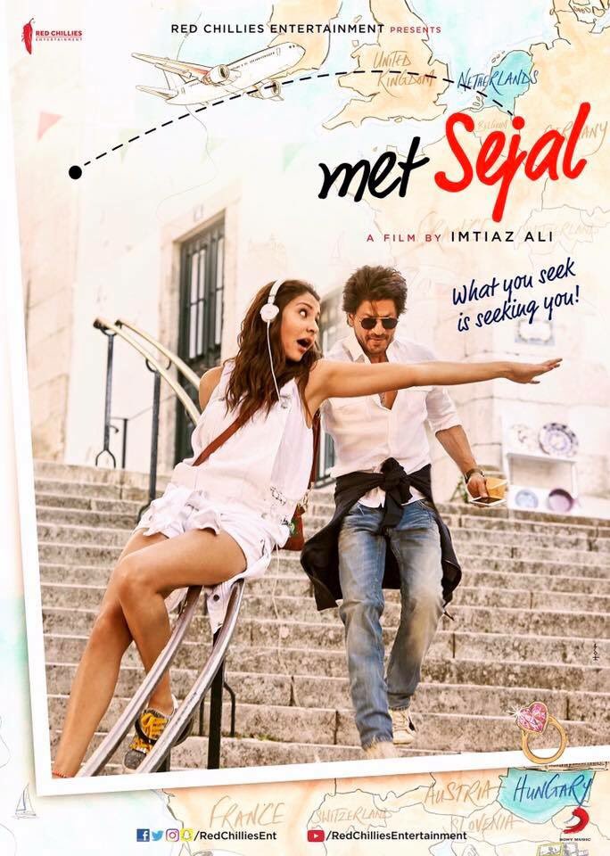 TinselLife's tweet photo. Here's the first look of @iamsrk and @AnushkaSharma Khan starrer #JabHarryMetSejal #ImtiazAli #ShahRukhKhan #AnuskhaSharma #TinselLife https://t.co/2102tD6TU1