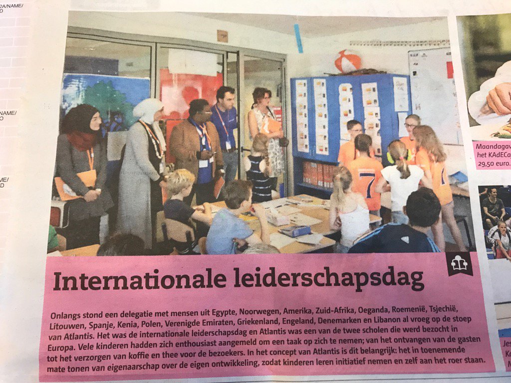 InfoAtlantis's tweet photo. Internationale leiderschapsdag Atlantis in het nieuws! https://t.co/H8R8N6iQuG
