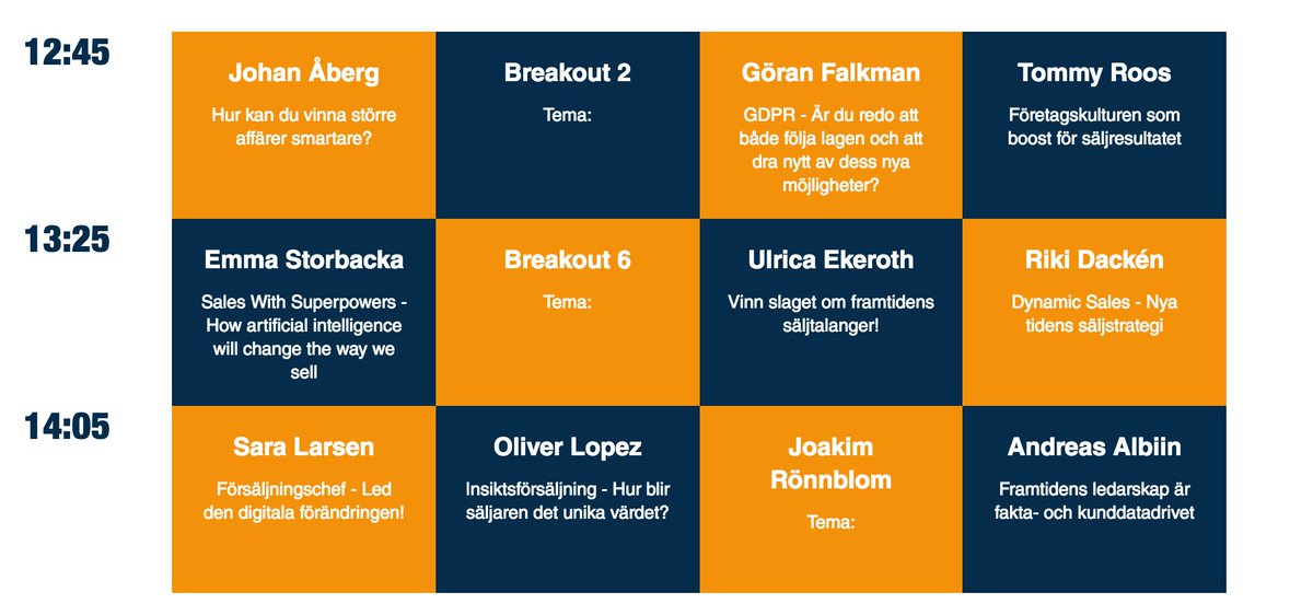 Structsales's tweet photo. Välkomna till #thesalesconference i höst. Kika in på de olika talarna här! #structsales #insiktsförsäljning #insikter #försäljning https://t.co/jPuHPs3krk