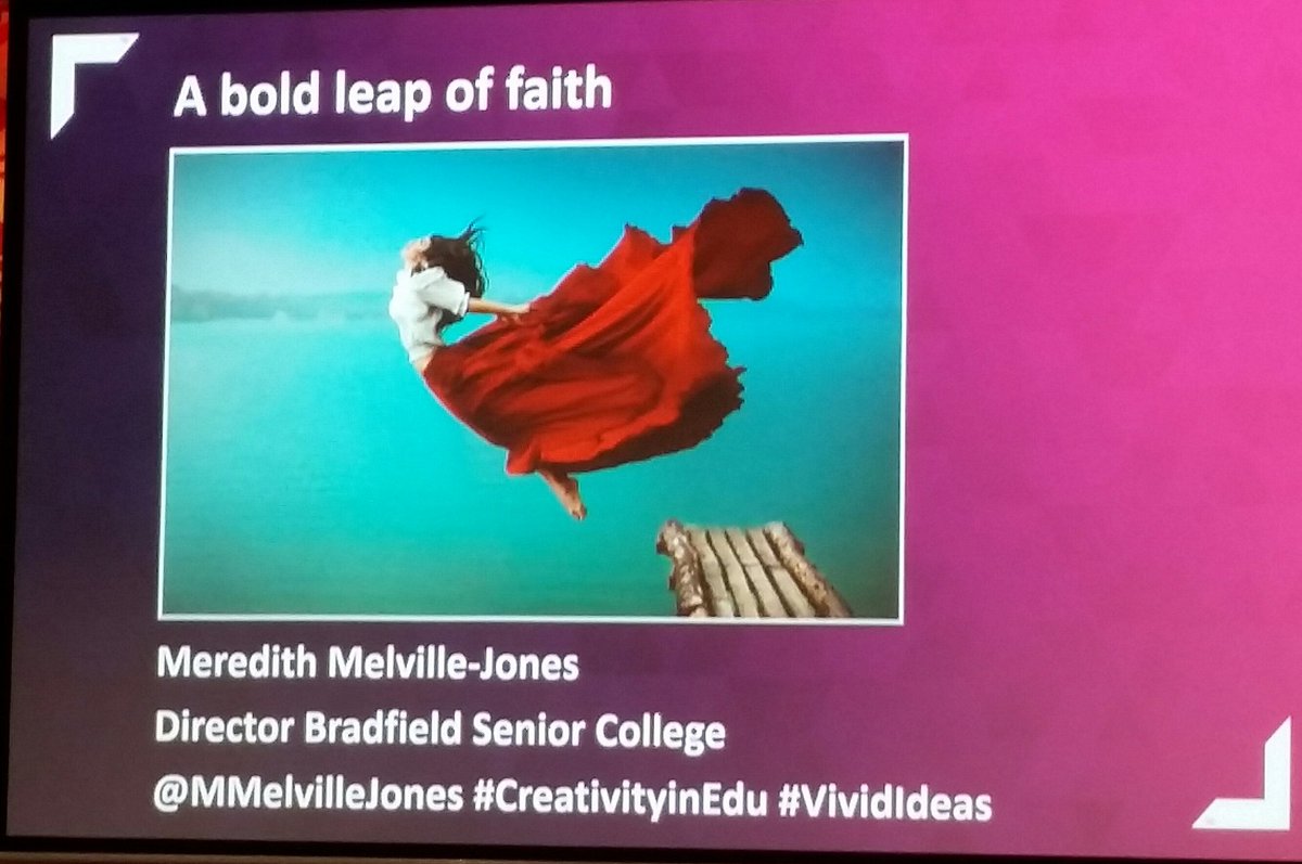 sailpip's tweet photo. .@MMelvilleJones discussing @BradfieldSC journey

#CreativityinEdu https://t.co/1lHbpneqr4