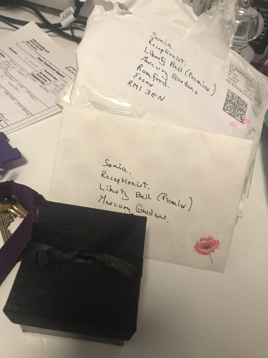 Sonwiserthanu's tweet photo. I can't believe one of our guests, not only wrote me a card to say thank you but they bought me a gift too
😩 thank you 💜 @M25Pi @premierinn https://t.co/wX9boGdYM7
