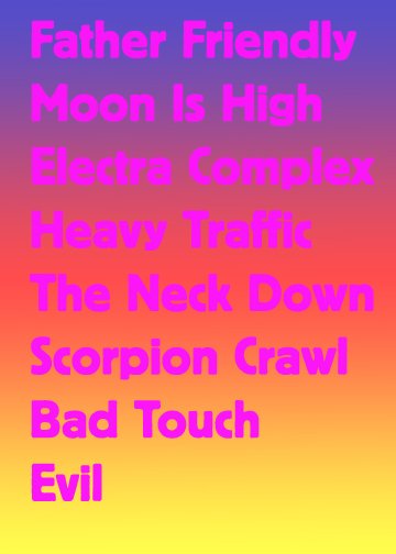 TheeArthurLayne's tweet photo. OUr set list for tomorrow's show!  @ChiChopShop first show of the summer!  we hit it from 9PM - 9:30  short and sweet!!!! https://t.co/tfXBUtgt5Z
