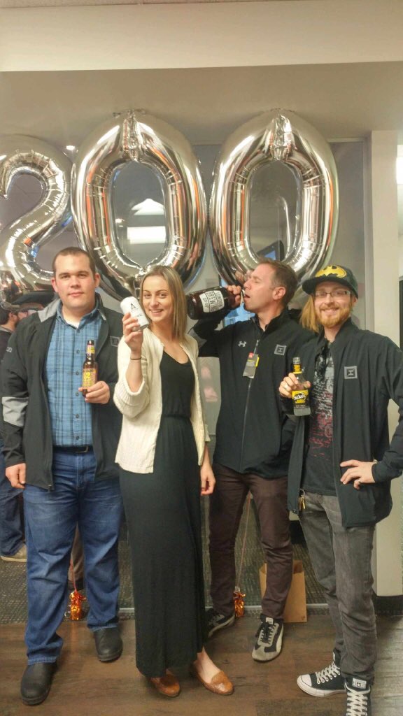Celebrating our 200th client with some local craft beer #ldnont