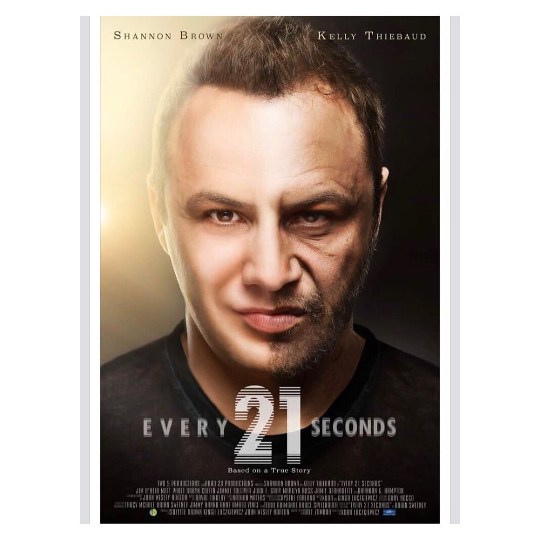 kellythiebaud's tweet photo. Movie poster for #Every21seconds !!!! I'm pretty freaking excited to see my name!!! First of many!! @MethodISMyMdnss @Road28Prod https://t.co/ApcuevTITc