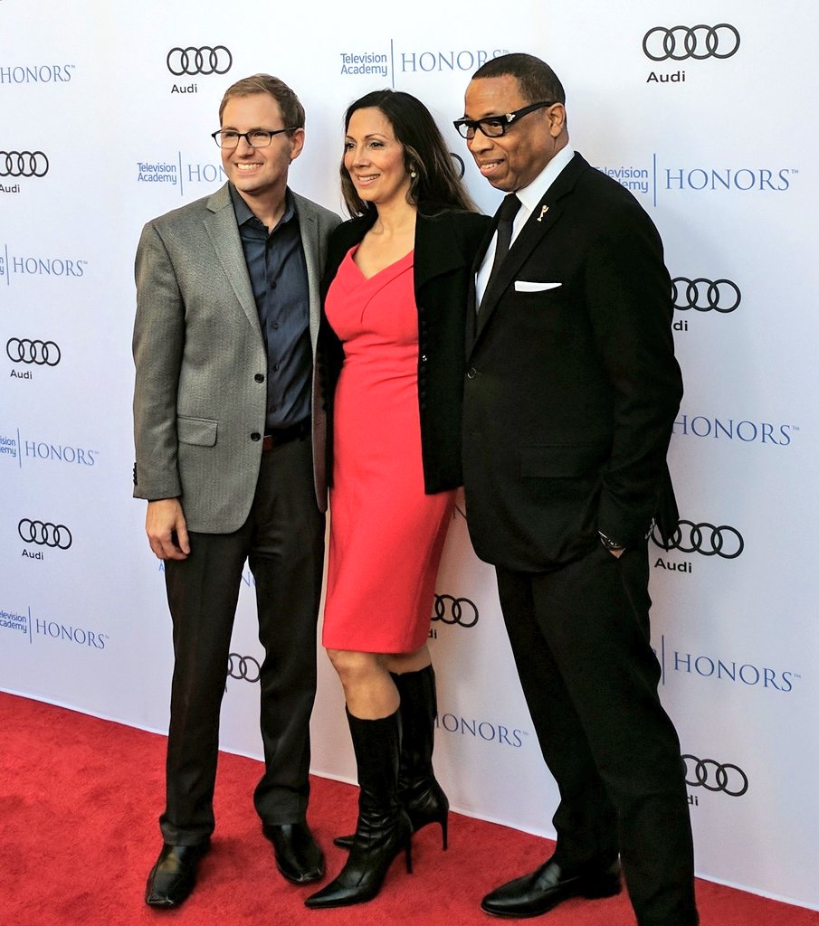 Academy Pres. Maury McIntyre, Honors Chair Lucia Gervino, &amp; Academy Chairman Hayma Washington/<a href="/screechw/">Hayma Washington</a> are here to celebrate #TVAcadHonors!