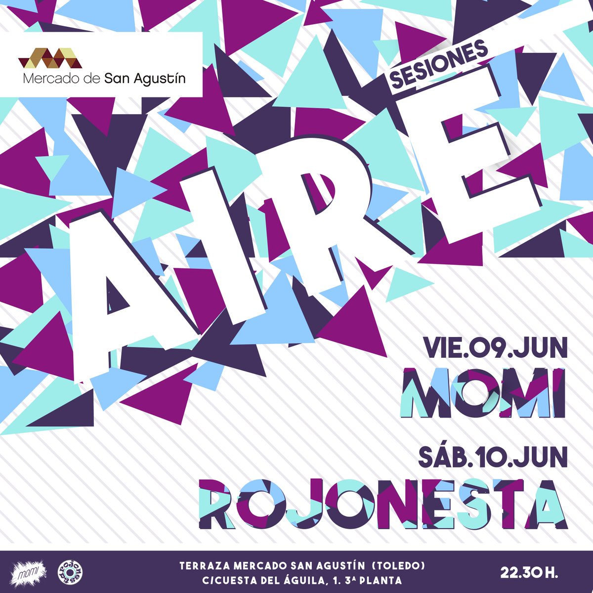 MercadoSanAgust's tweet photo. AIRE..... caliente! Se lleva mejor con nuestros #djsresidentes Momi y Rojonesta la mejor fiesta de #toledo ¡hay que vivirlo! https://t.co/9RJEbJfc10