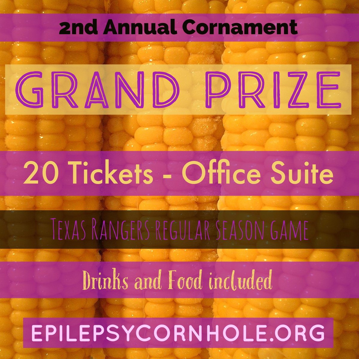 EFTX's tweet photo. Celebrate victory w/ @Rangers game +food & drinks! https://t.co/enPionXJVU #cornament #epilepsyfoundationtx #rangers #suitelife #acincluded https://t.co/do2EqjwwJ7
