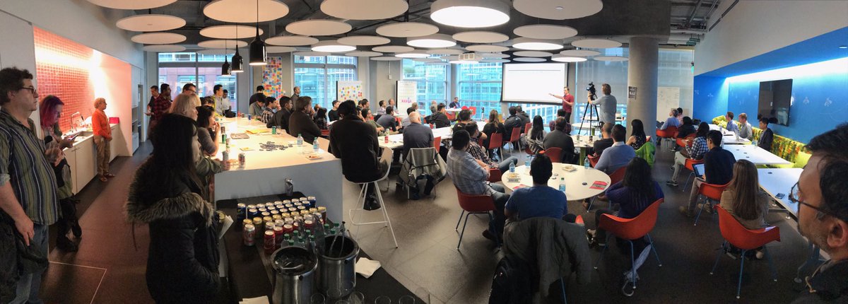 vjbytes's tweet photo. SF Spark Meetup. Fred Reiss presenting @ApacheSystemML @IBMWatson West @apachespark_tc https://t.co/akCYp9VS3w