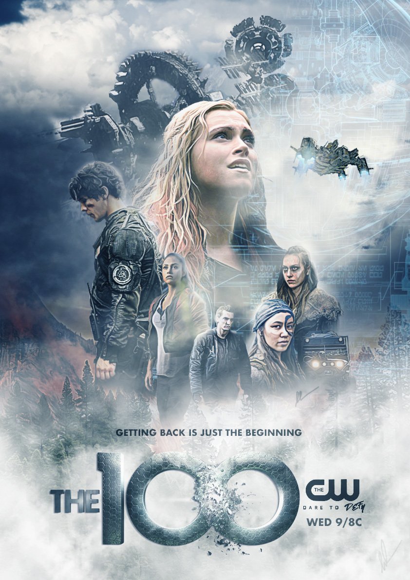 lescarletwoman's tweet photo. Spent a stupid amount of time making a Rogue One inspired poster for #The100S5POSTERCOMP - turned out pretty well! 😜 @The100writers #The100 https://t.co/tdBXN6v4yN