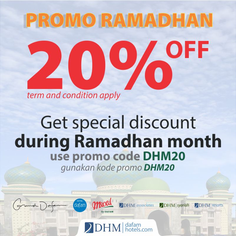 Greetings, Great People!
Put promo code DHM20 when book your room at dafamhotels.com for 20% discount.
#DHM