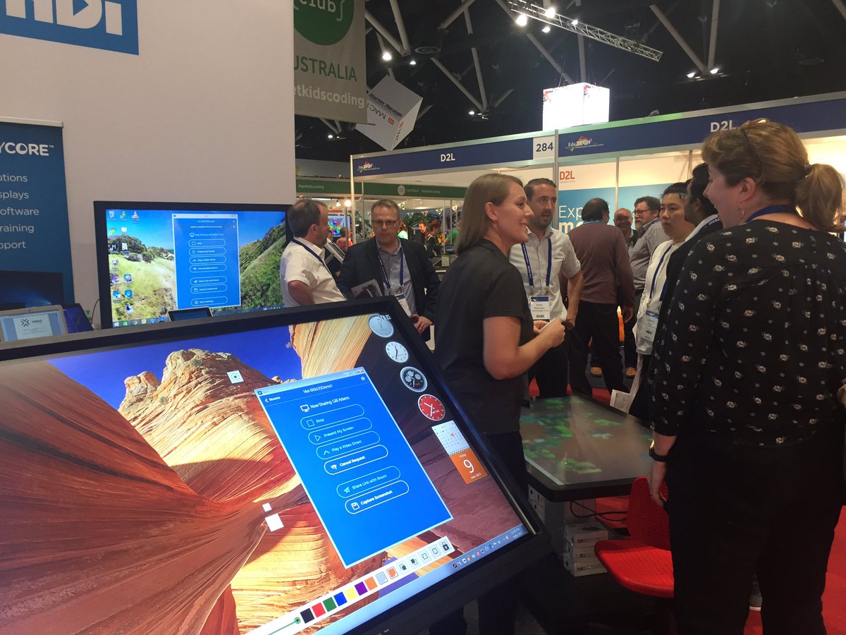#edutechau Plenty of action still, come along and have a look