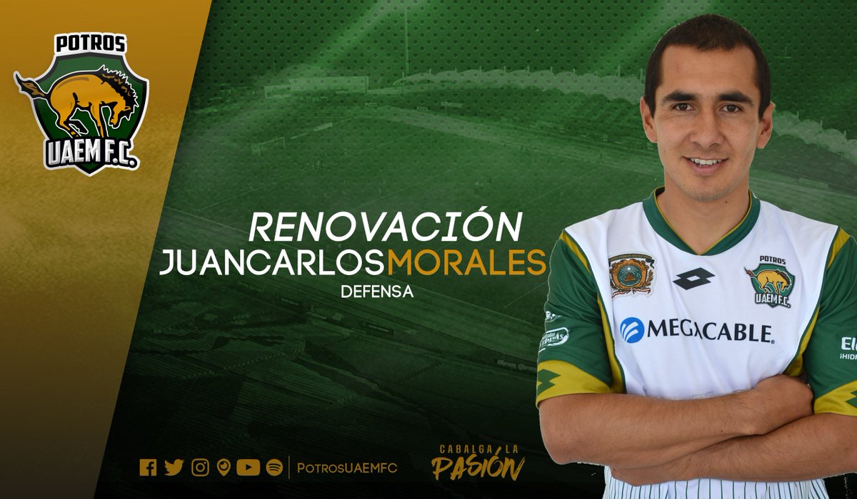 PotrosUAEMFC's tweet photo. ¡Renovación de contrato de Juan Carlos Morales!
#DraftAP2017 #SemanaDelFutMX ⚽ #CabalgaLaPasión🐎 https://t.co/ryEMpruSQz