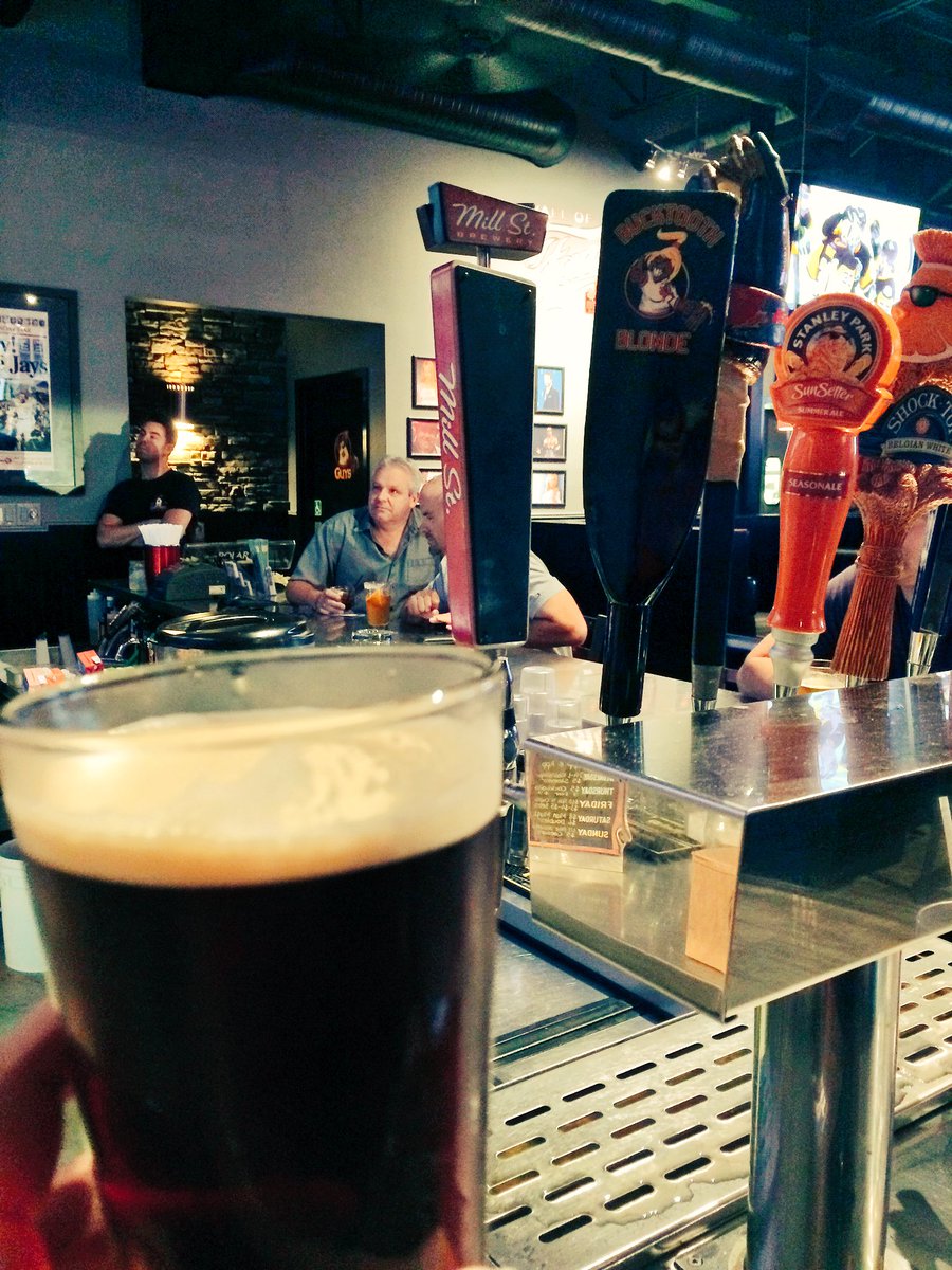 NikkPass's tweet photo. @Joebeeverz enjoying some @MillStreetBrew #VanillaPorter #yum #TastesLikeHome @TravelManitoba https://t.co/MLCtOEgQaQ