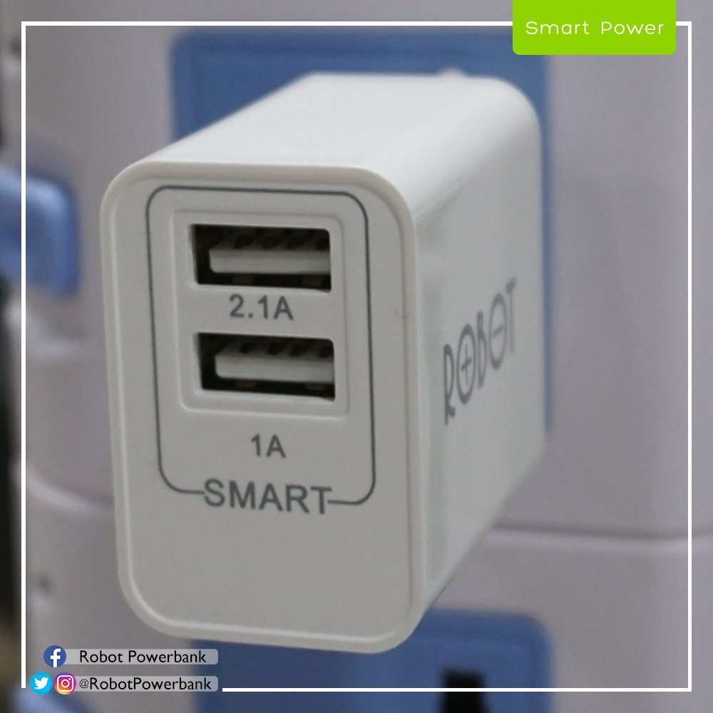 ROBOTpowerbank's tweet photo. (1) Charger yang mempunyai dua output sangat praktis untuk digunakan. https://t.co/TPvHFqOiHG