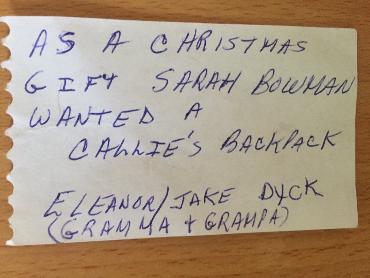 Thank you to #SarahBowman and Grandparents Elenor &amp;Jake Dyck for this Backpack of stuff for #Winnipegs homeless . So cool. Thank you