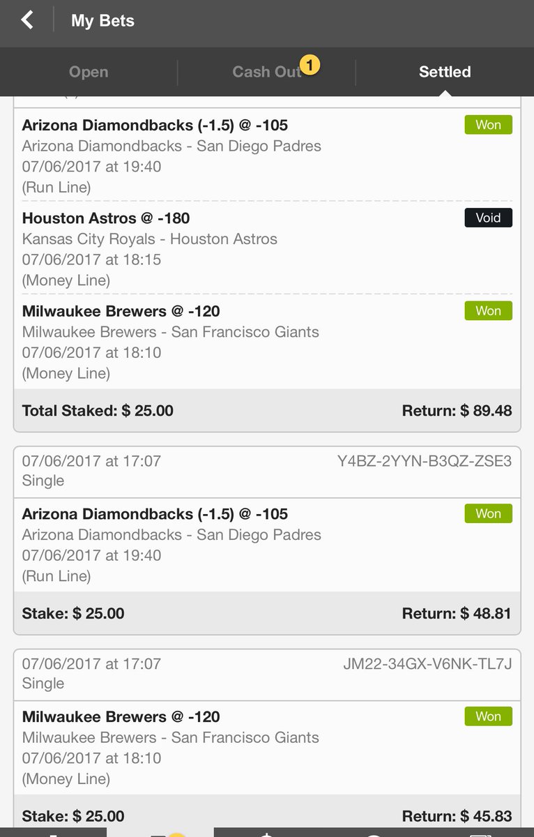 EvilEmpireBets's tweet photo. Been on a pretty decent #MLB ass kicking lately https://t.co/p9DmhwrQsw