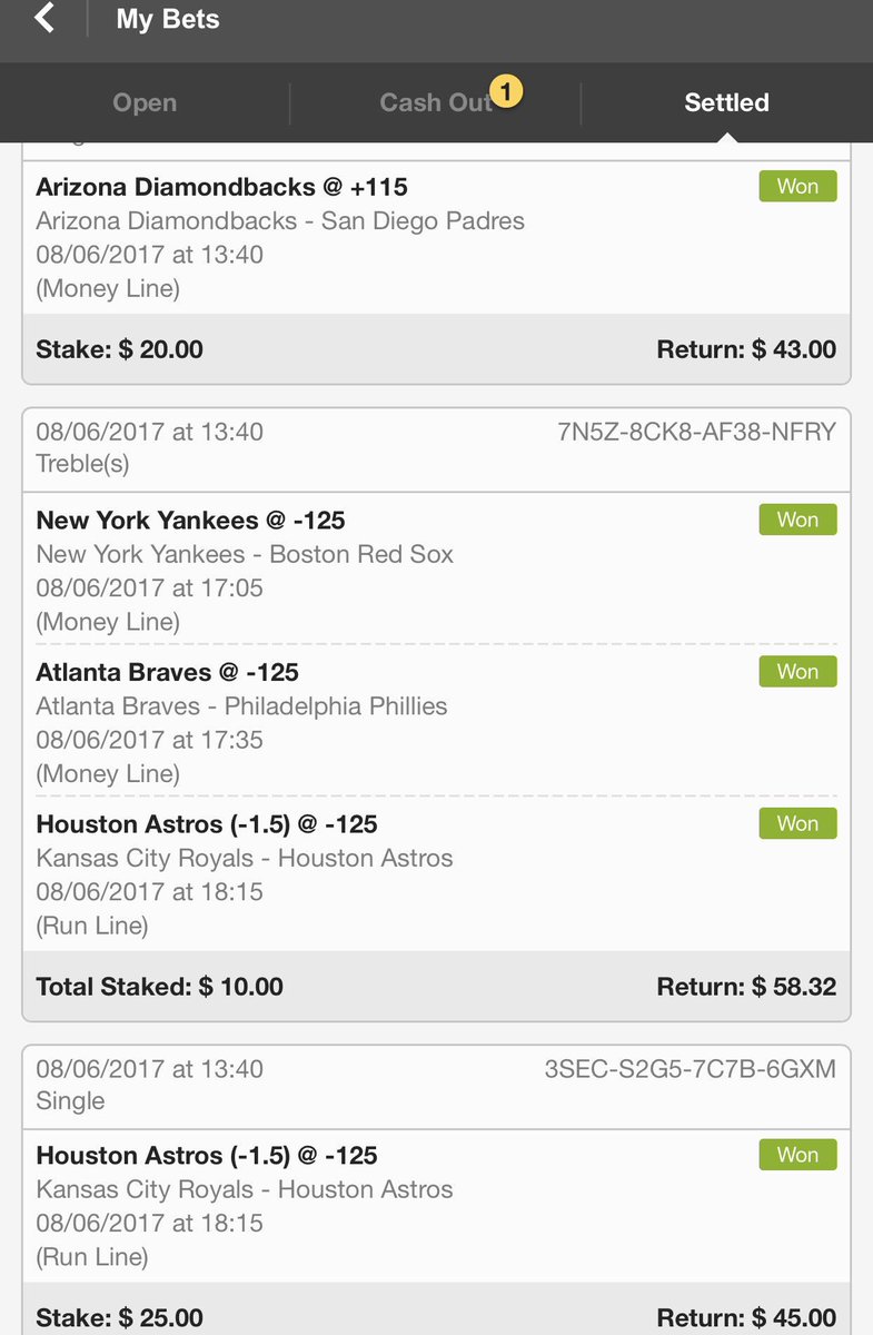 EvilEmpireBets's tweet photo. Been on a pretty decent #MLB ass kicking lately https://t.co/p9DmhwrQsw