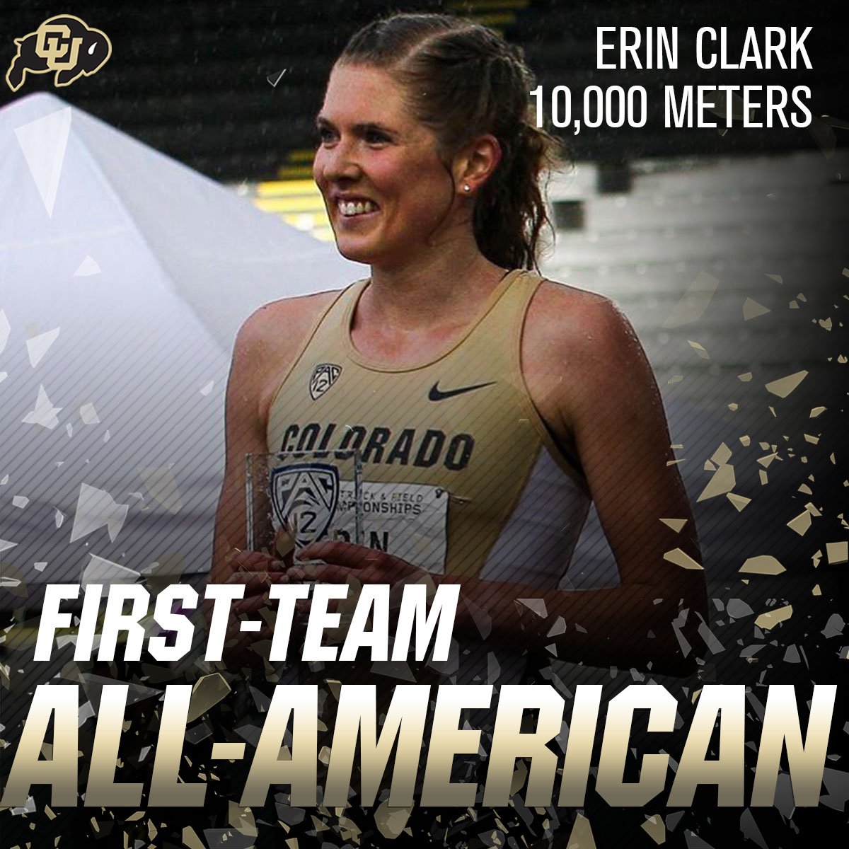 CUBuffsTrack's tweet photo. Erin Clark clocked a 33:03.22 to finish 5th in the 10k!! 

#GoBuffs https://t.co/40dEylPEWS
