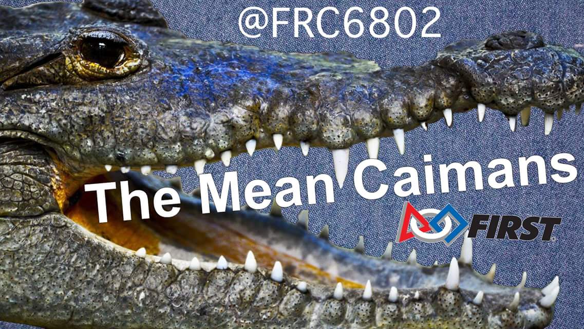 TRIrobotics's tweet image. Everyone pls follow our new FRC Team, The Mean Caimans, @FRC6802. @FIRSTChesapeake @FRCTeams