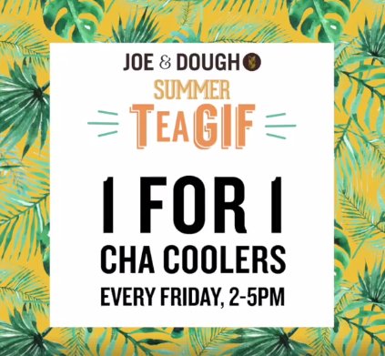Cheepeersg's tweet photo. Joe & Dough - Enjoy 1-for-1 CHA Coolers from 2-5pm every Fri in the month of June. T&Cs apply. #singapore #joeanddough #sgdrinks #cheepeer https://t.co/gcd6QqKNZ4