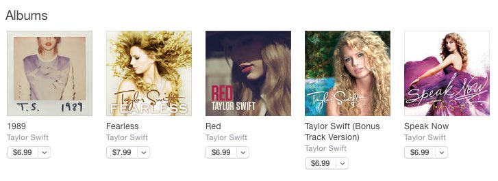 Taylor Swift Has Discounted All Her Albums On Itunes