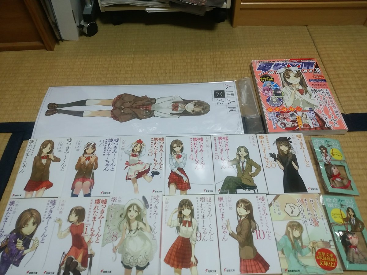 あくせる 嘘つきみーくんと壊れたまーちゃん11巻発売記念に本棚からコレクションを出してみた 本格的に小説を読むきっかけになった作品でとても大好きな作品です 嘘だけど 帰りに11巻買いに行かなきゃ 嘘だけど みーまー 嘘つきみーくんと 壊れたま