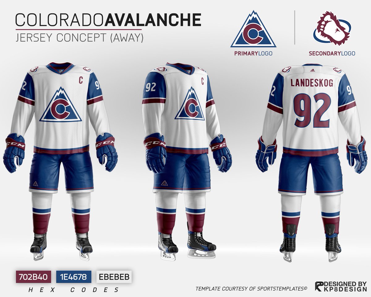 colorado avalanche jersey concepts