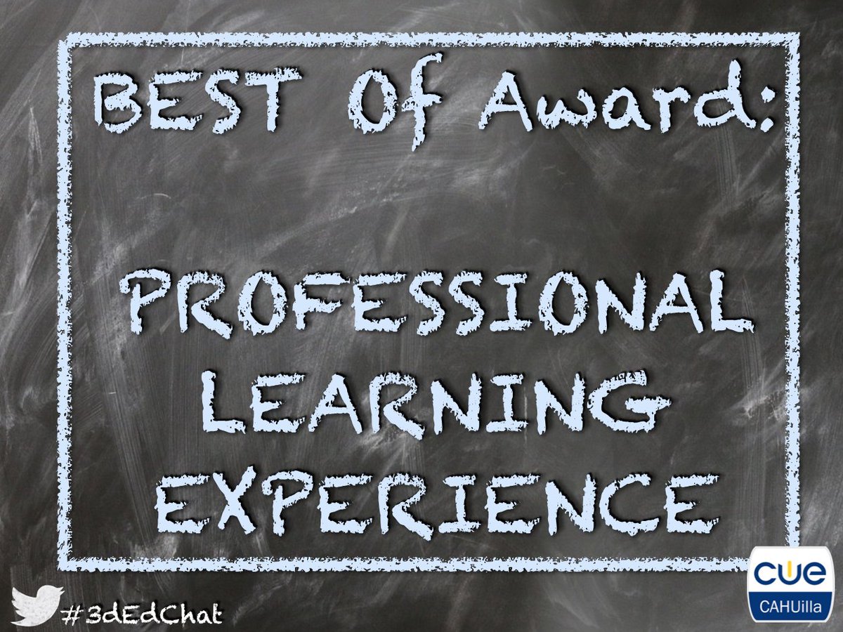 CoachellaCUE's tweet photo. Q5: What is the best professional learning experience you've had this year? #3dEdChat https://t.co/g5bB2jXz8z