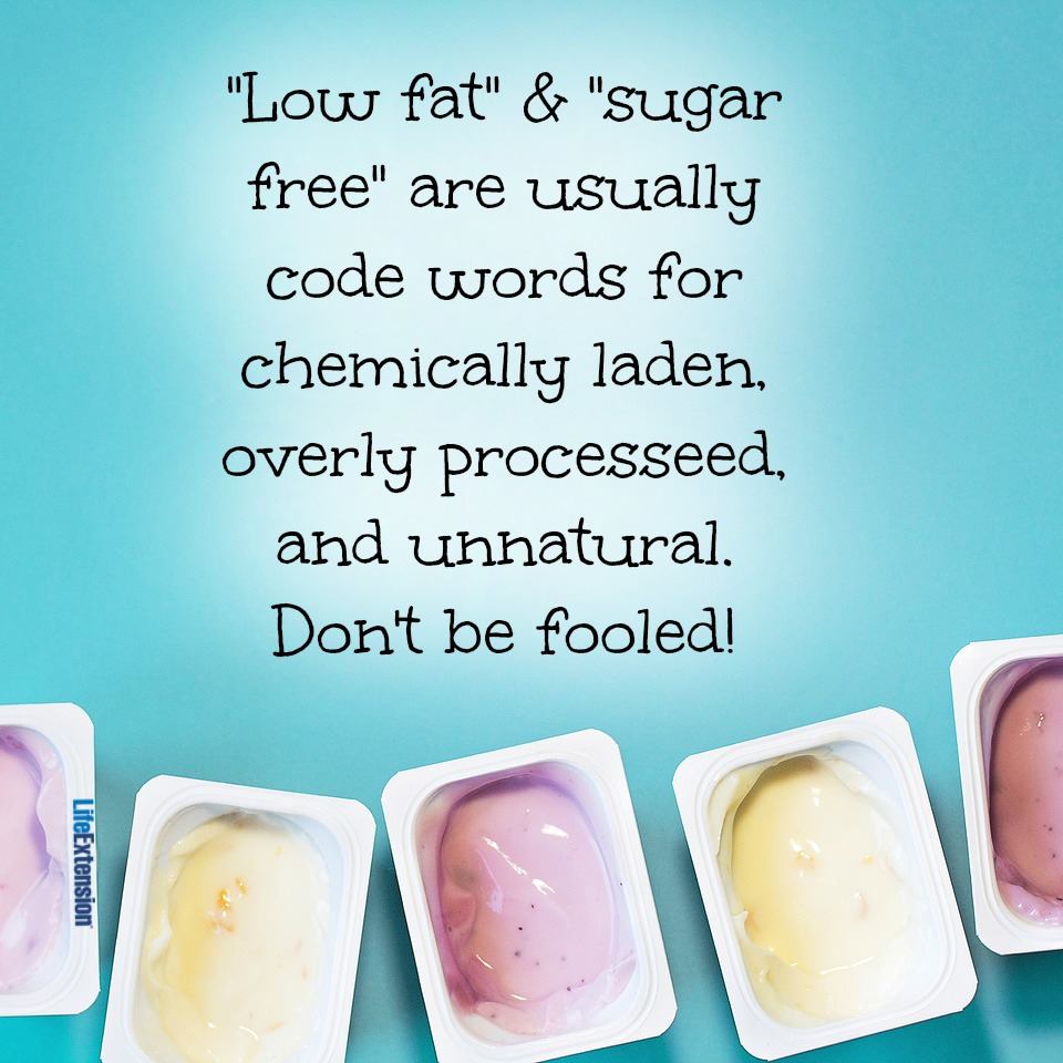 LifeExtension's tweet photo. Name one misleading "fake health food" that makes you mad. Go! #nutrition #health https://t.co/V9WkpMiPot