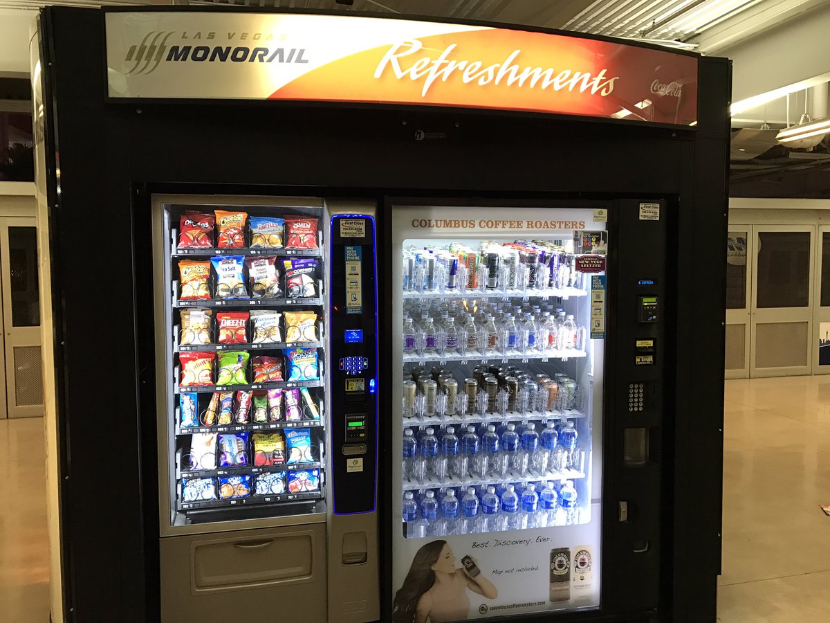 PayRange's tweet photo. Thanks to all who visited us at #CleanShow2017 As you're heading out, try PayRange on vending at #LasVegas Monorail and Airport. https://t.co/yagi1d8lDe