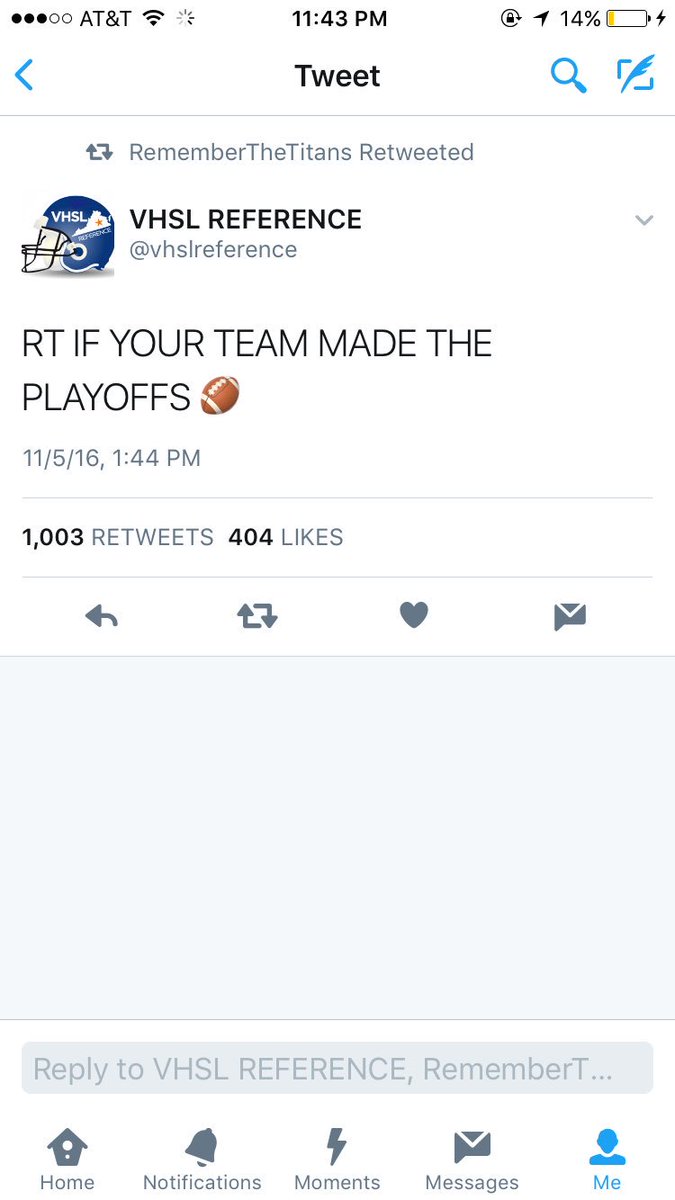 FightinTitans17's tweet photo. @FightinTitans16 that's cute. #playoffszn https://t.co/dnzuhQjKh3