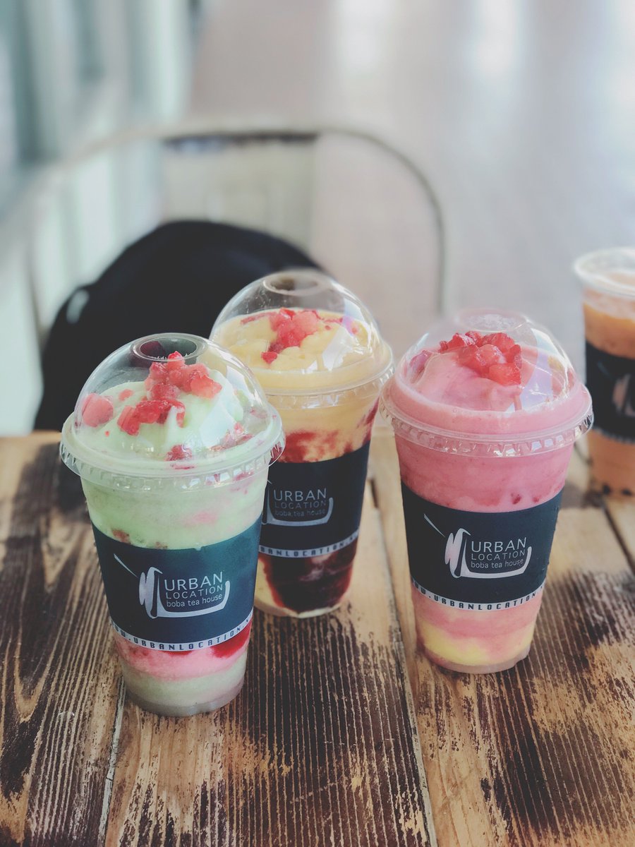 Summer in twelve days! Get ready with refreshing smoothies at #urbanlocation ☀️ #boba #smoothies #drinks #summerready