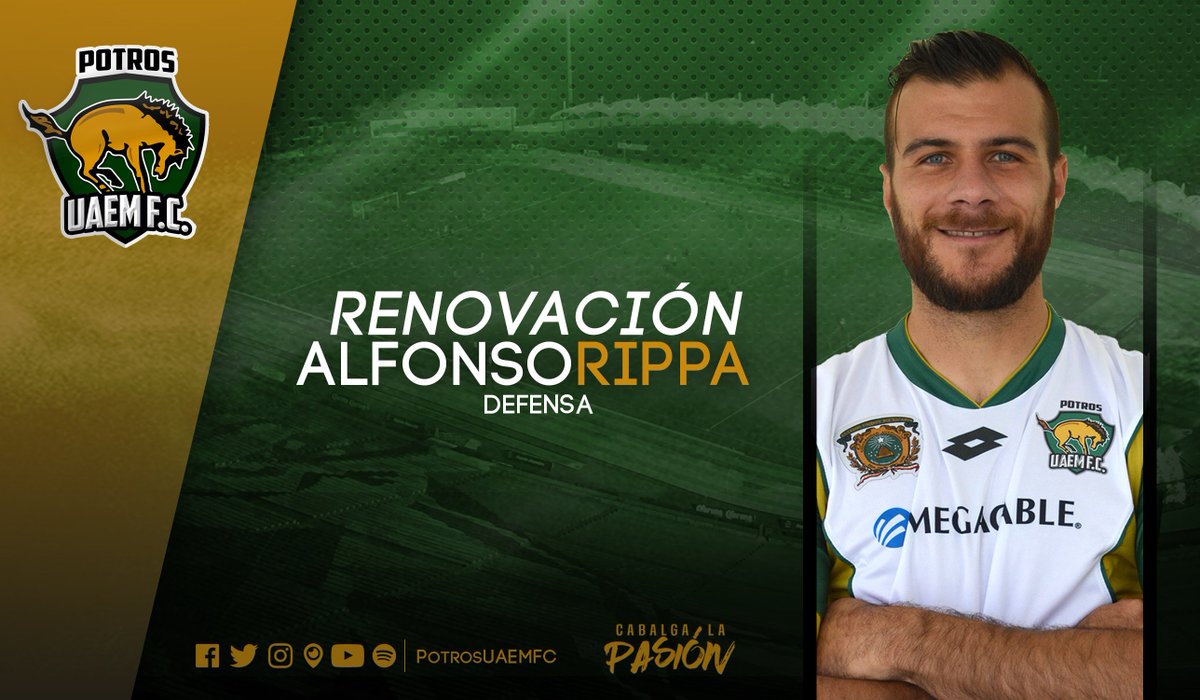 PotrosUAEMFC's tweet photo. ¡Renovación de contrato de Alfonso Rippa!
#DraftAP2017 #SemanaDelFutMX ⚽ #CabalgaLaPasión🐎 https://t.co/1I5n4zxtXF