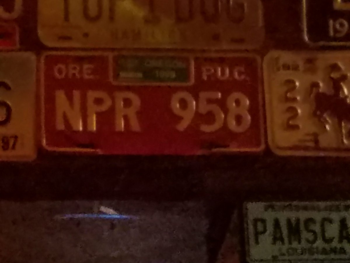 TanaWeingartner's tweet image. License plate on the wall where I met @mzeleznik for the first time #HowAppropriate... can you name the place?