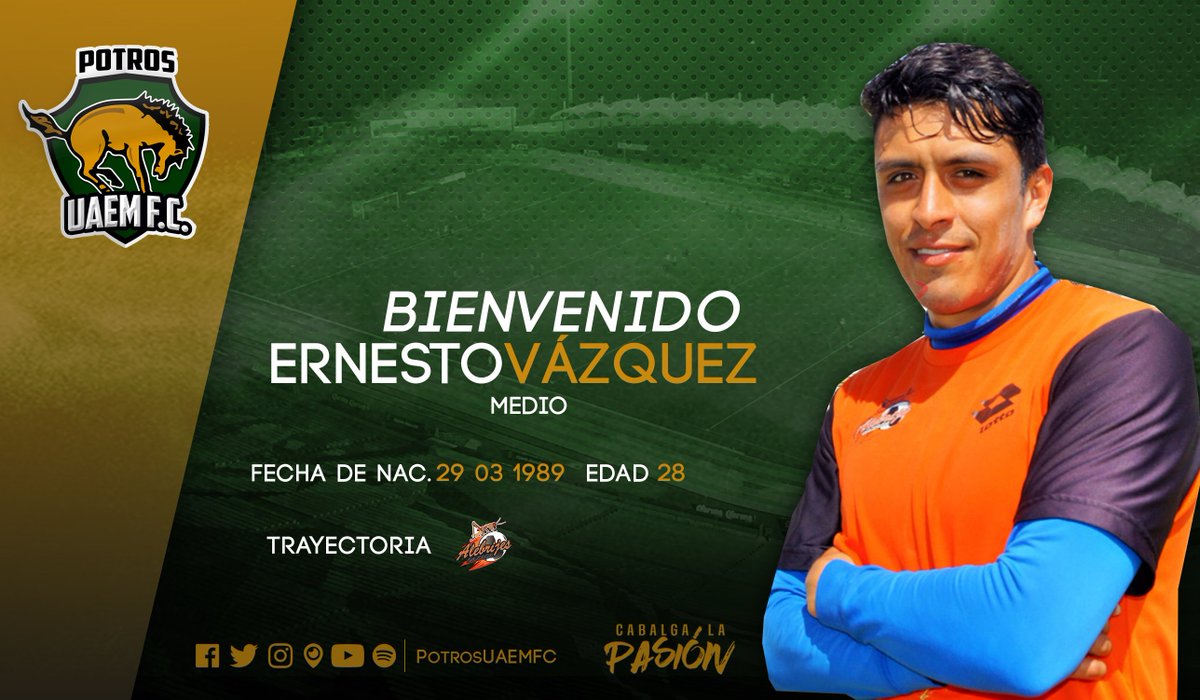 PotrosUAEMFC's tweet photo. ¡BIENVENIDO A POTROS UAEM FC! #CabalgaLaPasión🐎 #DraftAP2017 #SemanaDelFutMX ⚽ https://t.co/TWRvhJiQyN