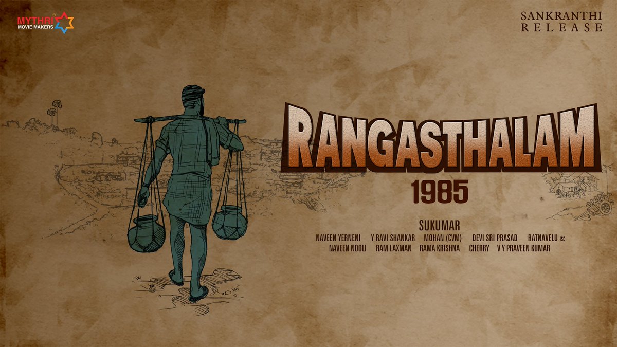 MythriOfficial's tweet photo. #Rangasthalam1985 - Sankranthi 2018 https://t.co/8RpgHKXQ4E