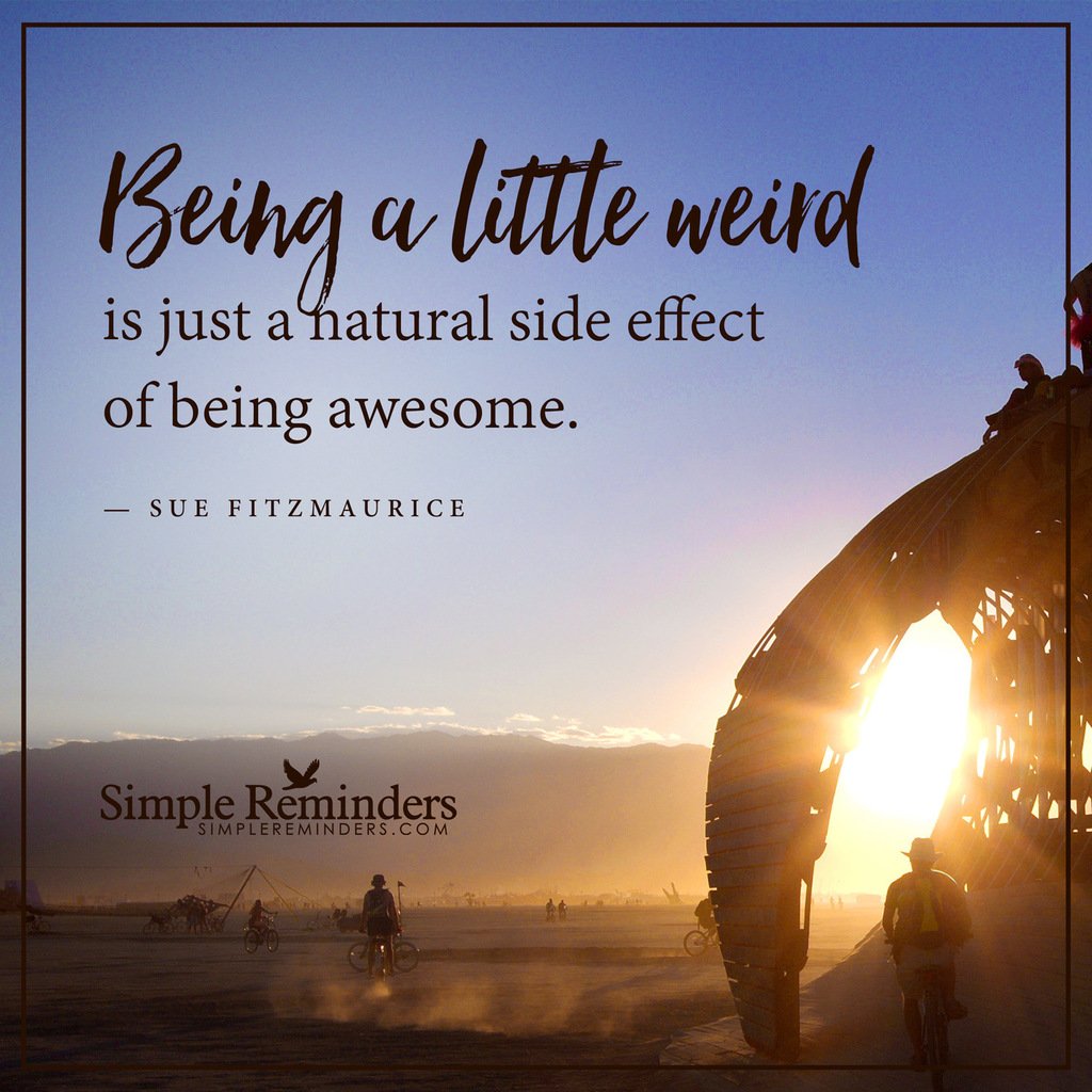 GoMcGillMedia's tweet photo. Being a little weird is just a natural side effect of being awesome. — Sue Fitzmaurice https://t.co/QEj7F1oOO4