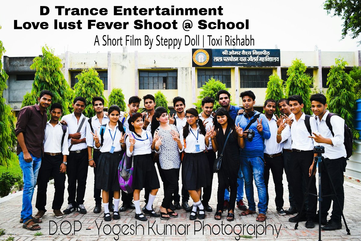 SteppyDoll's tweet photo. D Trance Entertainment 

Love Lust Fever A Short Film By Steppy Doll | Toxi Rishabh

Full team shoot at | Lala Purshottam Das Degree Colleg https://t.co/cKmFsvsboy